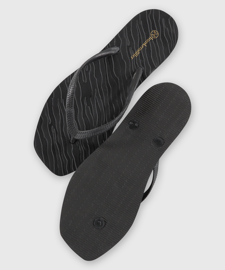 Zebra flipflops, Svart