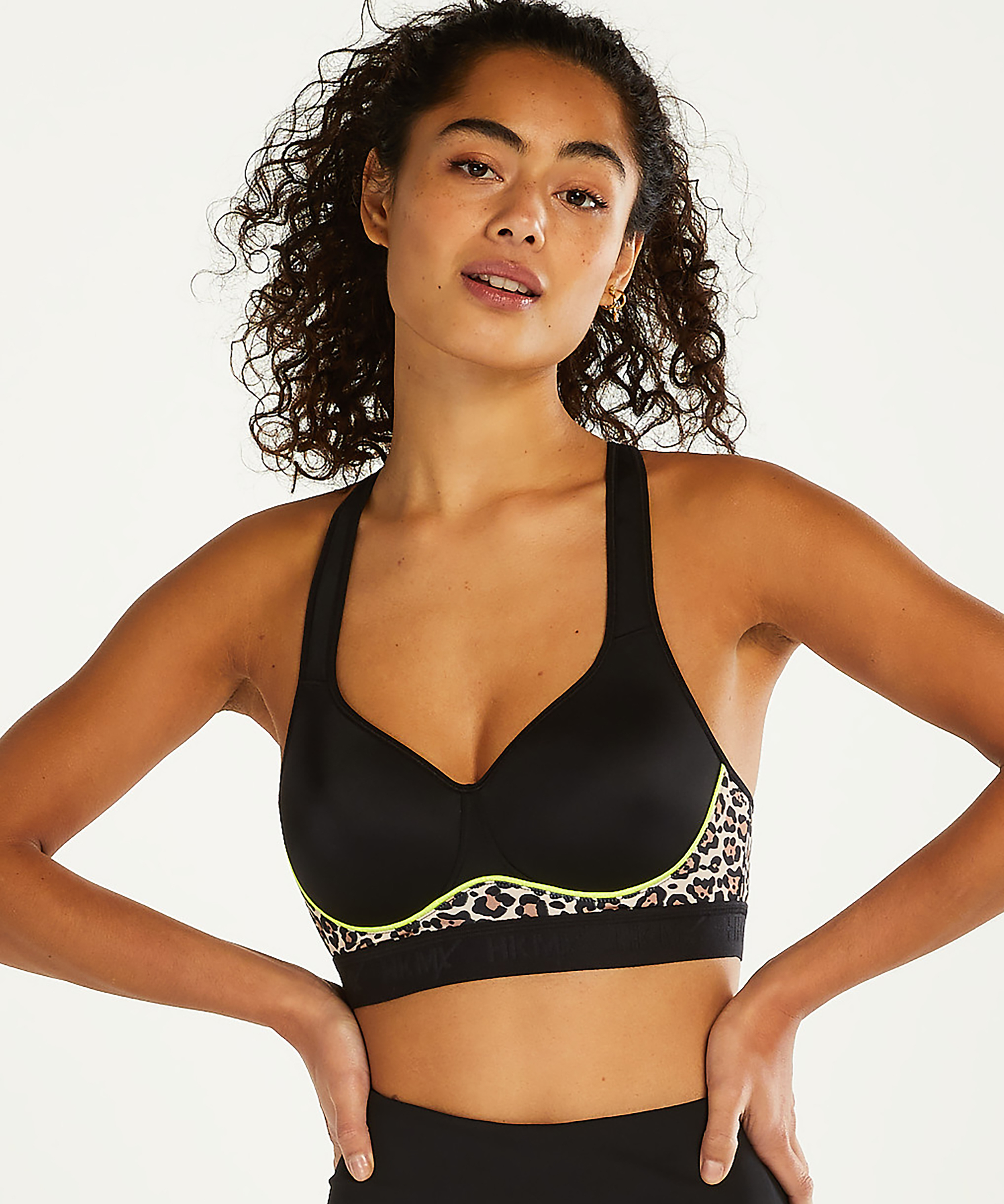 HKMX Sportbehå All Star, nivå 2, Svart, main