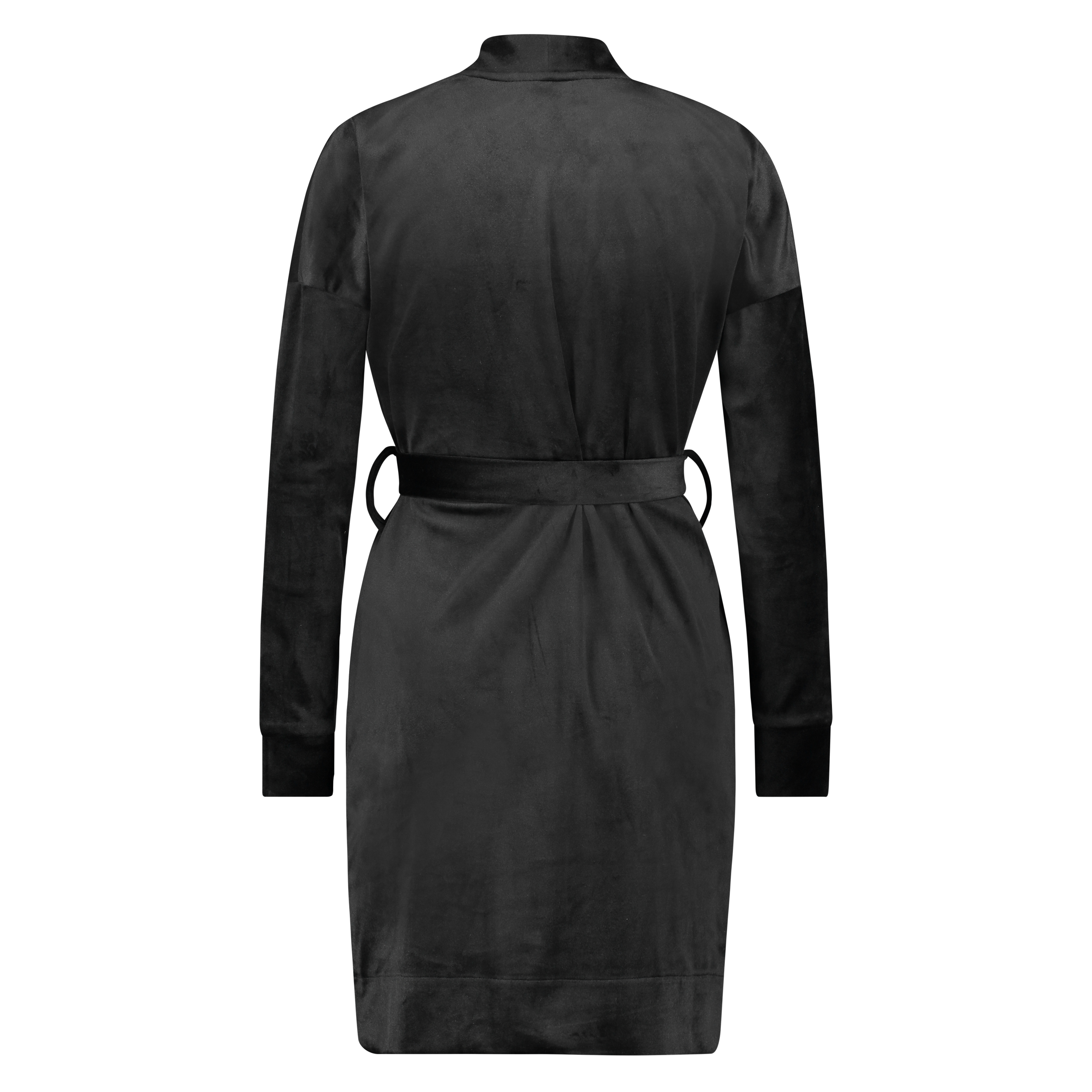 Morgonrock Velvet, Svart, main