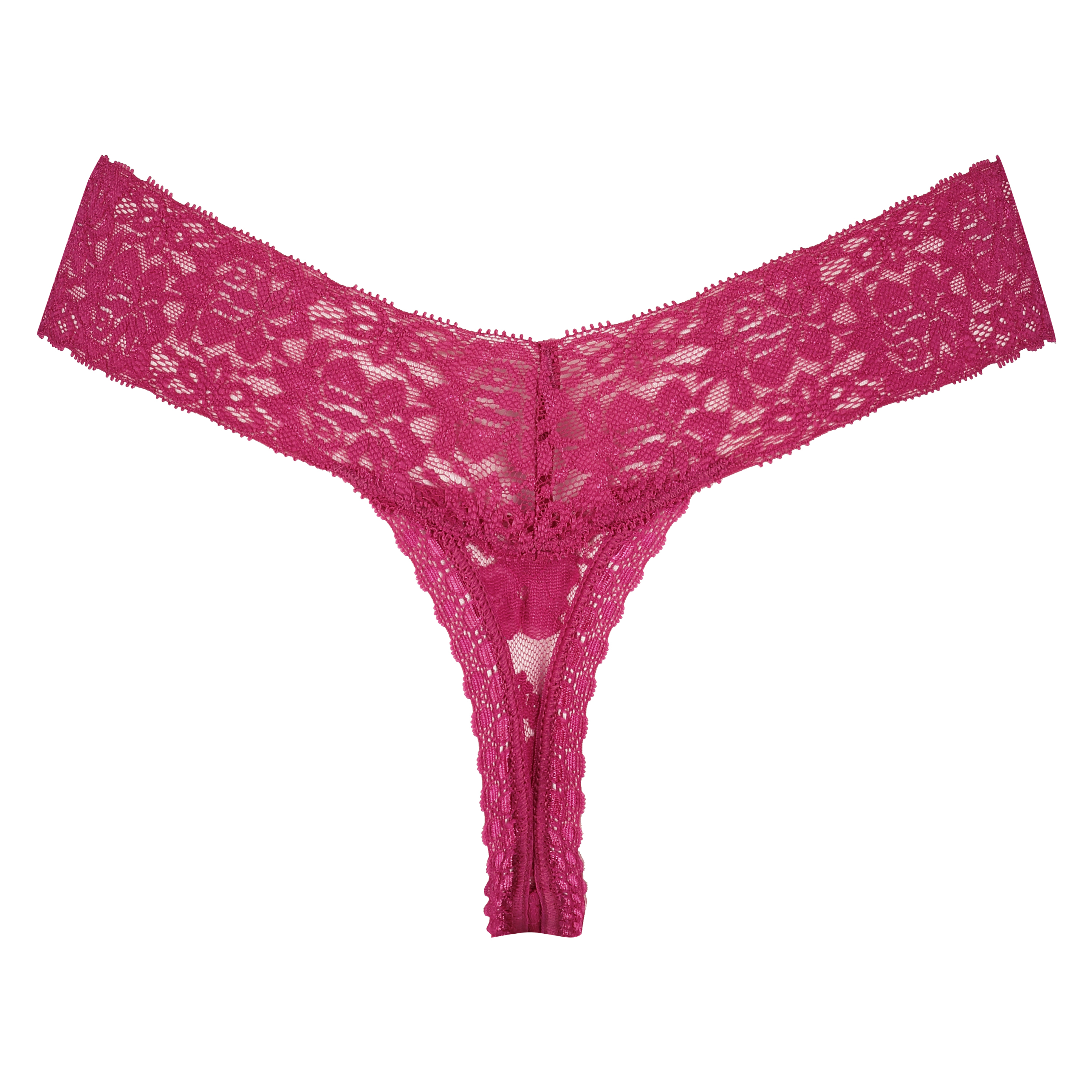 Stringtrosa Floral Lace, Rosa, main