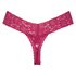Stringtrosa Floral Lace, Rosa
