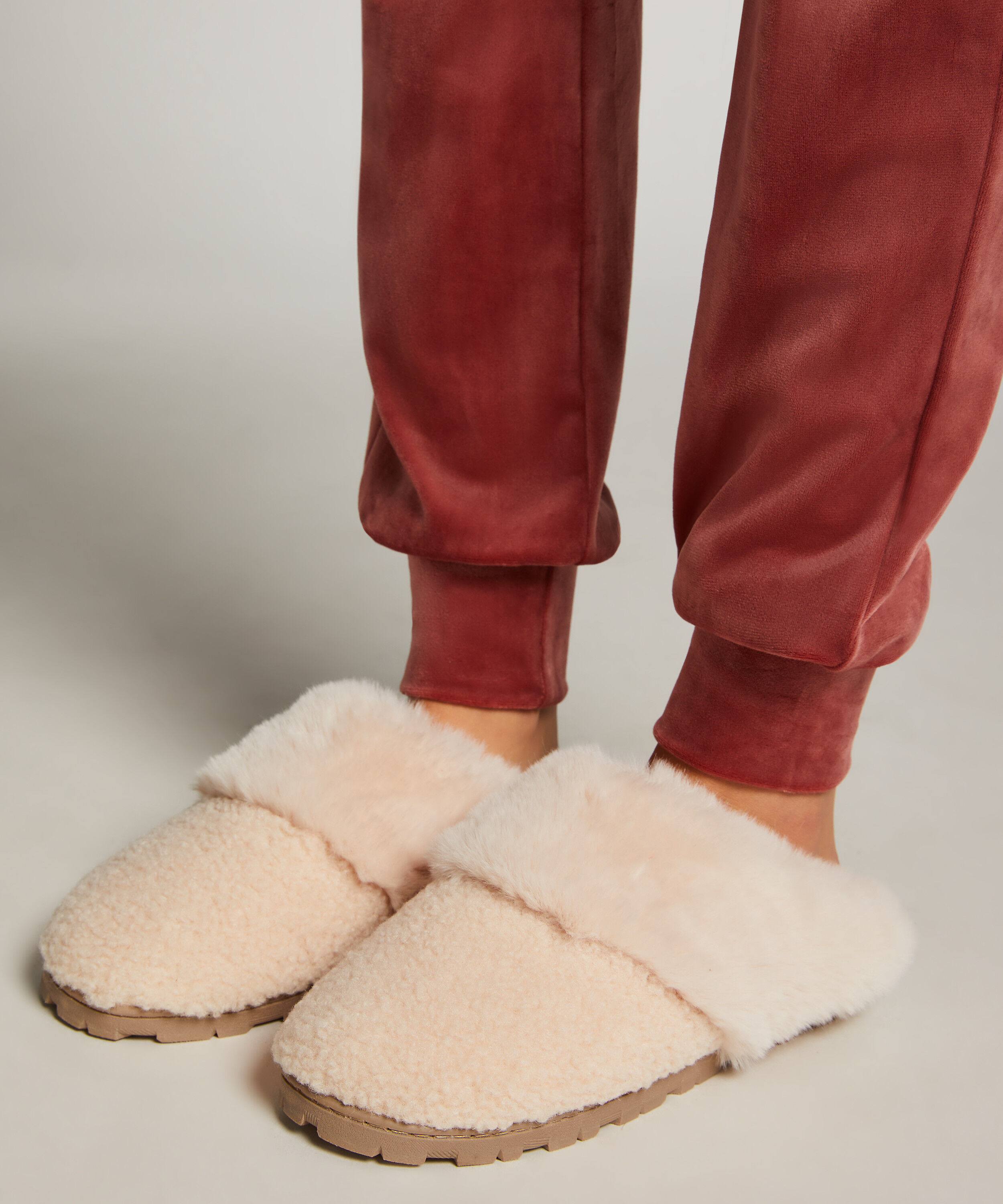 Teddy Mule Slipper, Vit