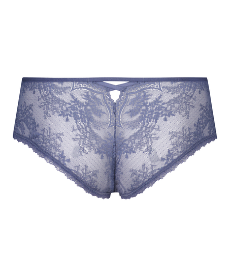 Brazilian-trosa Lacey Curvy, blå