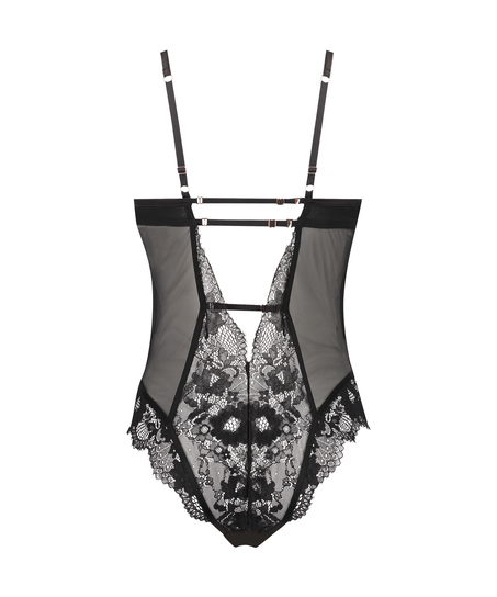 Gabrielle-body med bygel, Svart