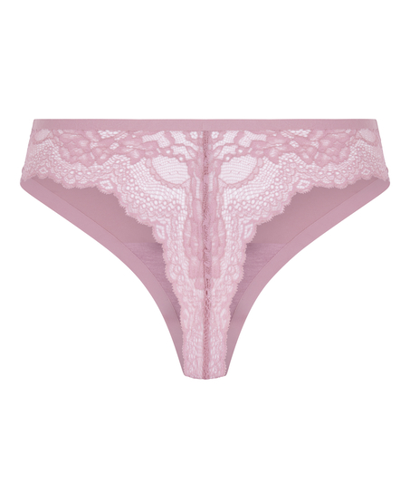 Stringtrosa Invisible Lace Back, Rosa