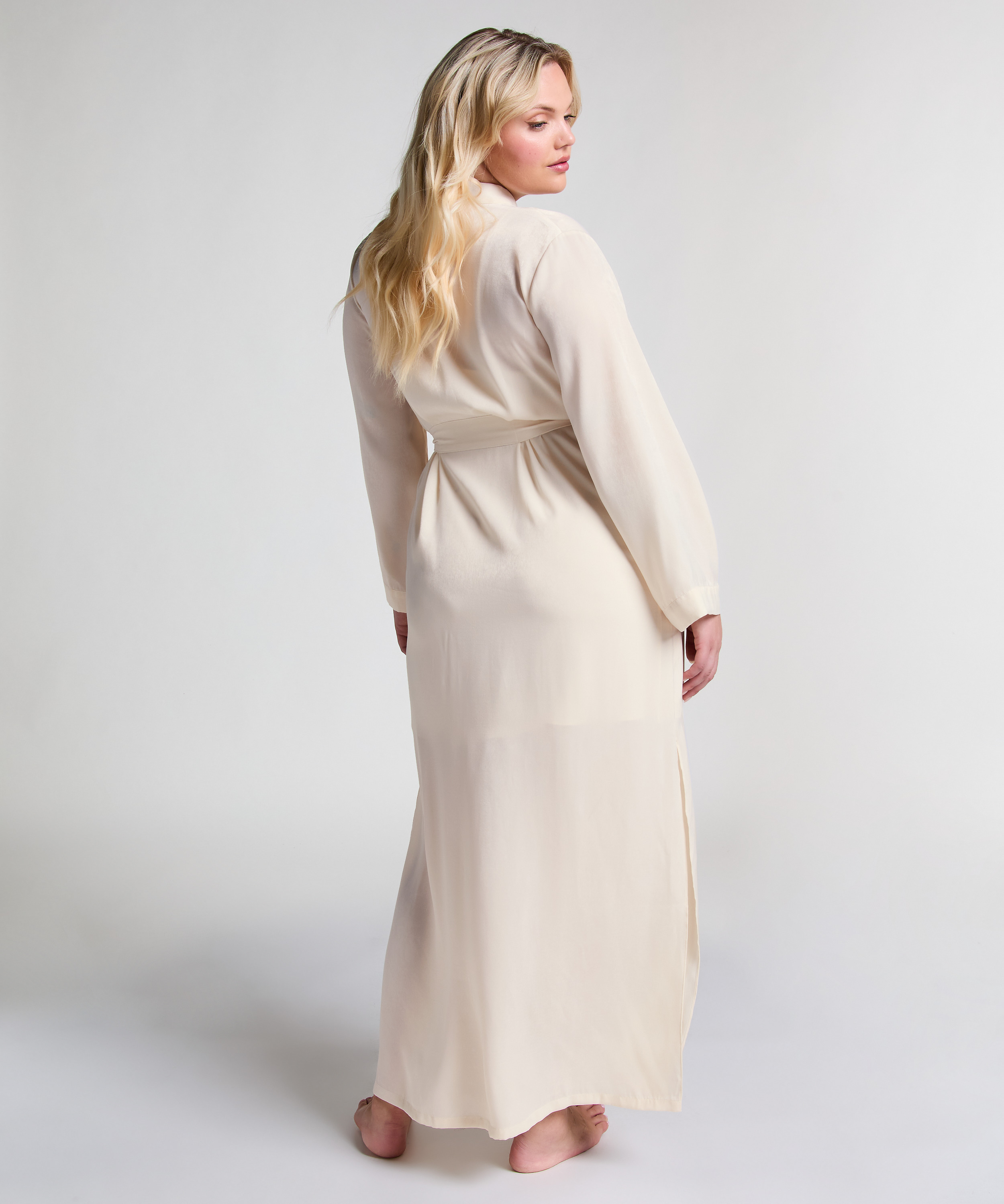 Kimono Satin, Vit, main