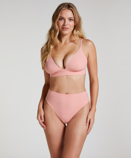 Triangel Bralette Smooth, Rosa