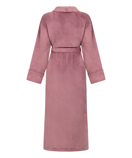 Mjuk badrock i fleece, Lila