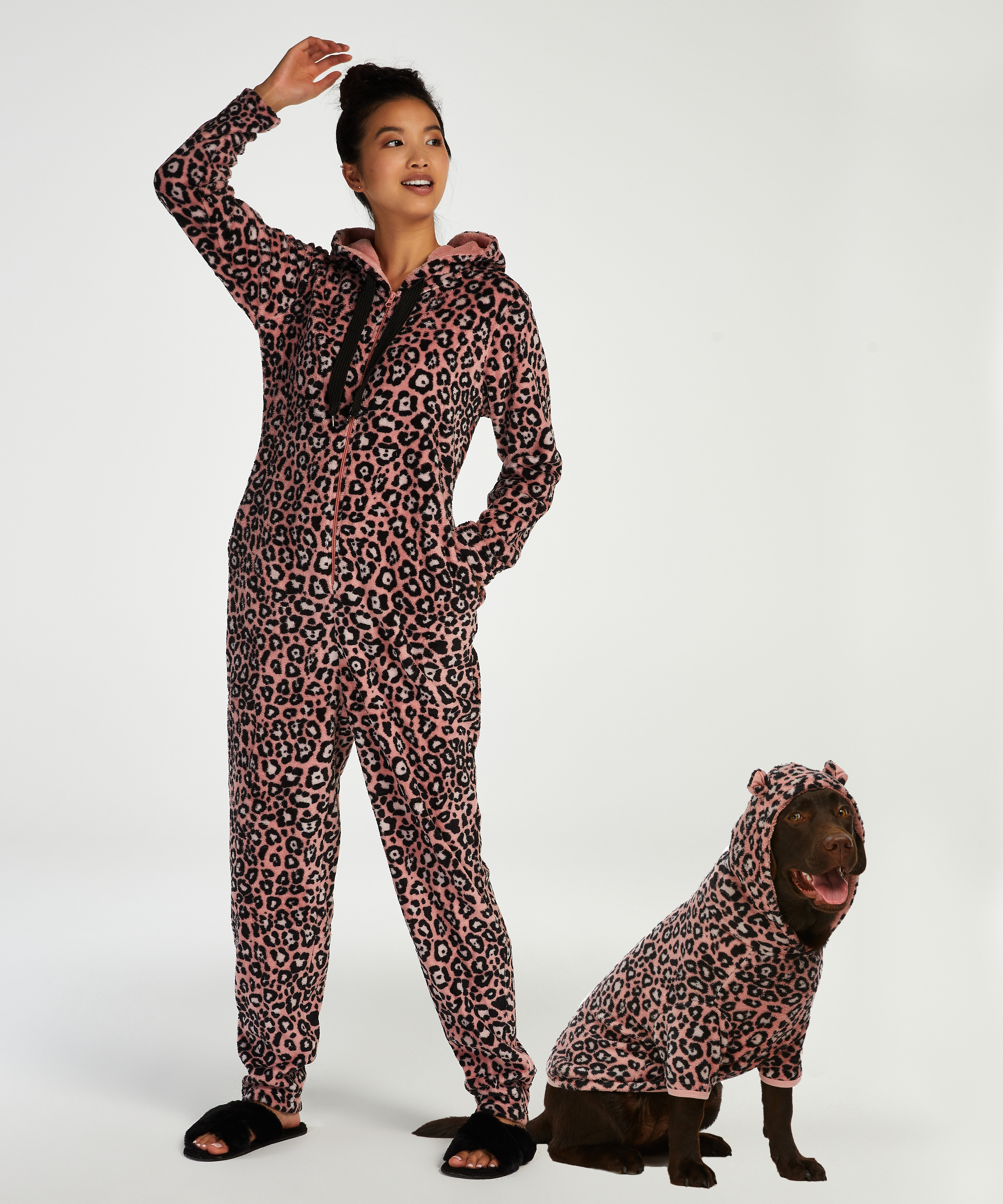 Leopard-onesie, Rosa, main