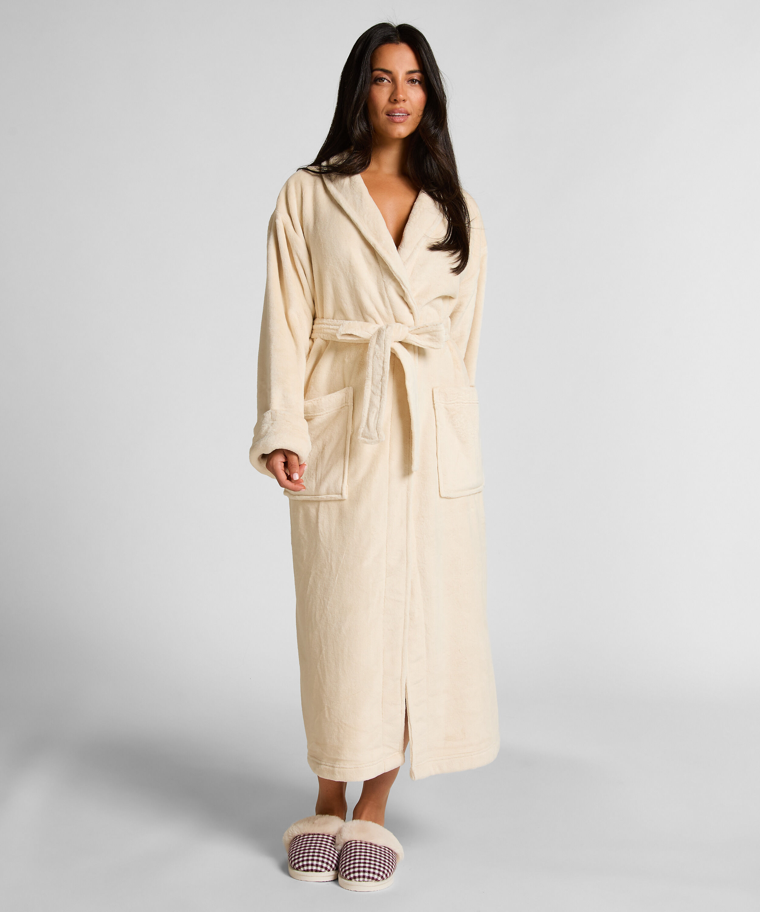 Mjuk badrock i fleece