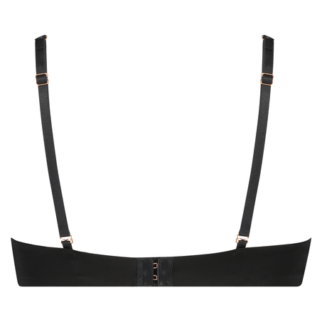 Genevieve formpressade bygel-bh med halv kupa, Svart