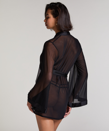 Kimono Maxime Tulle, Svart