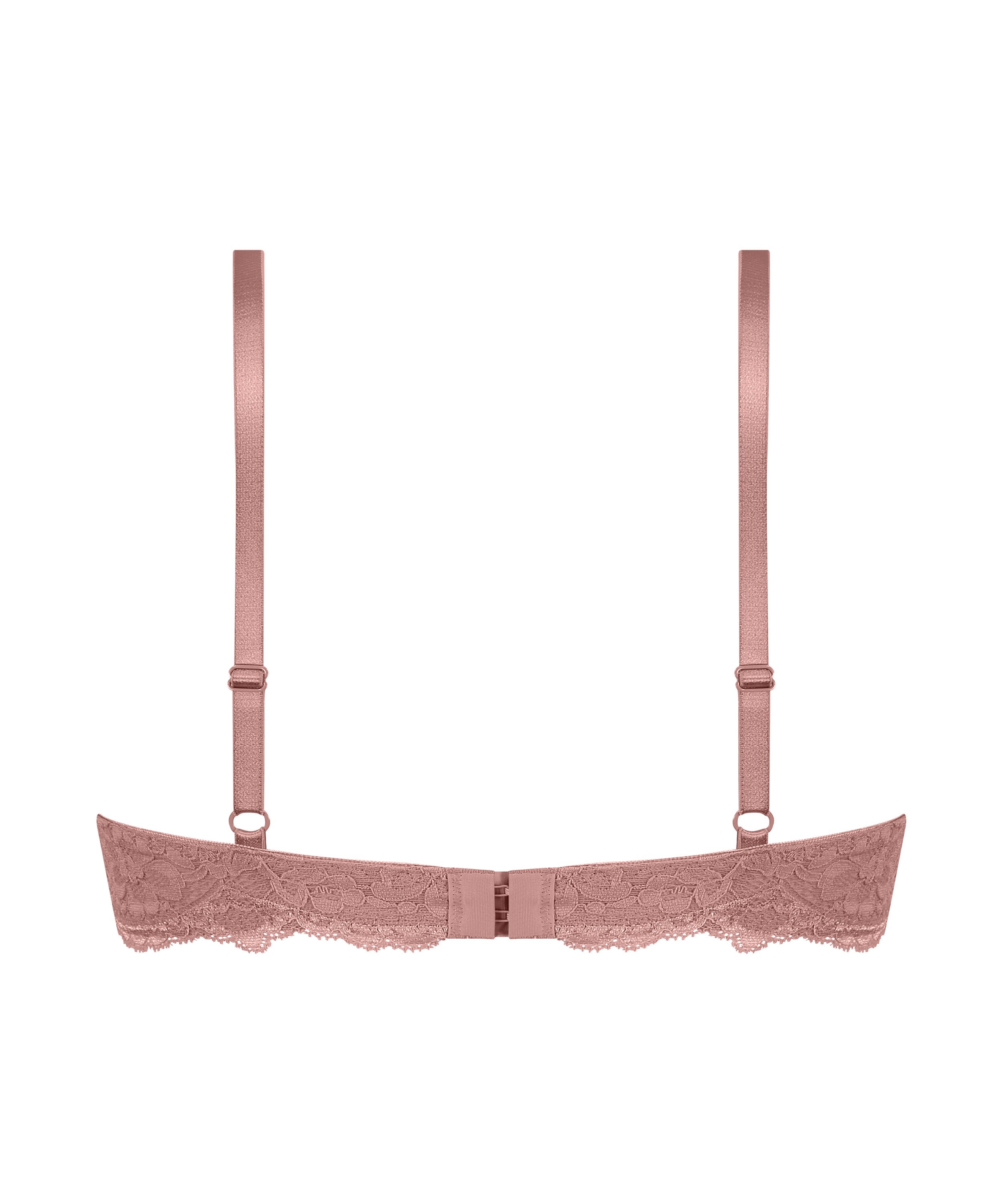 Formpressad push-up-bh med bygel Marine, Rosa, main