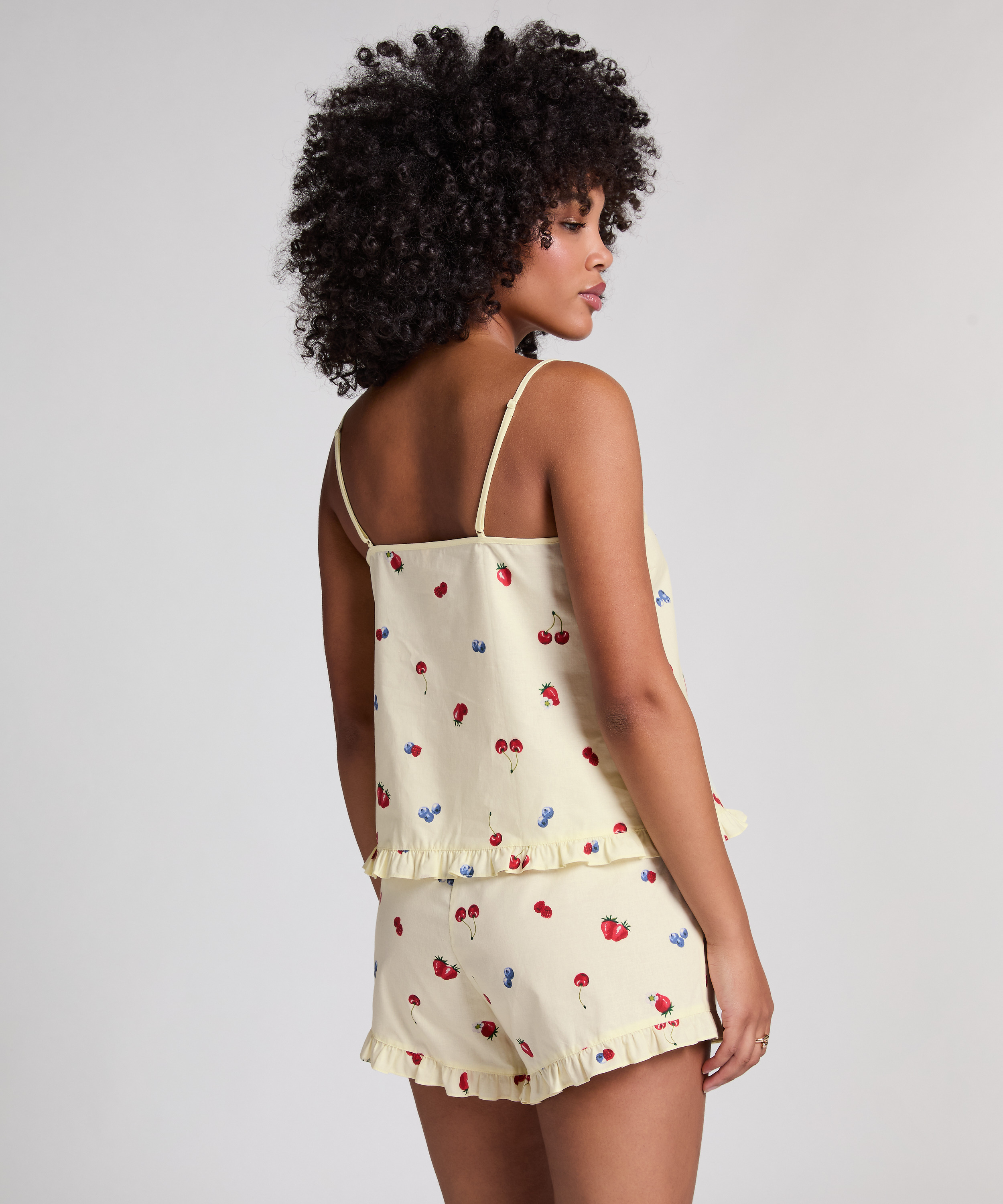 Vävda shorts, Gul, main