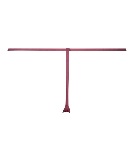 Osynlig tanga av spets, röd