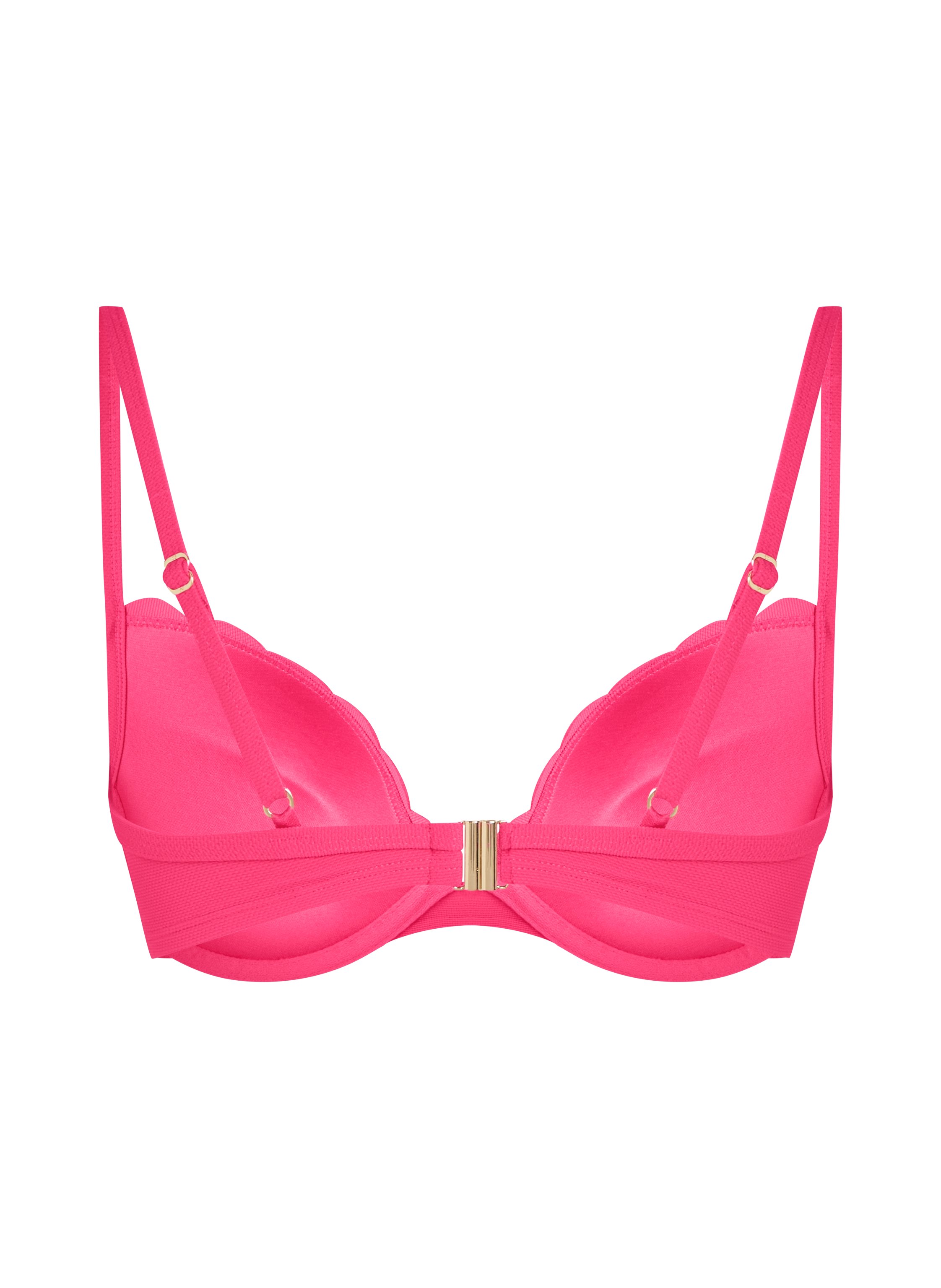 Formpressad push-up-bikinitopp Storlek A - E, Rosa, main