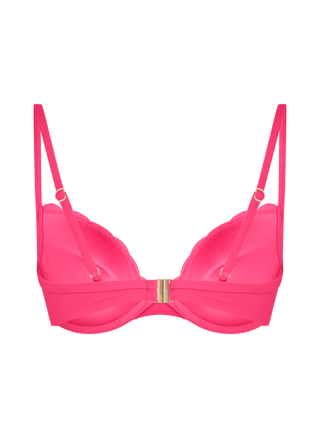 Formpressad push-up-bikinitopp Storlek A - E, Rosa