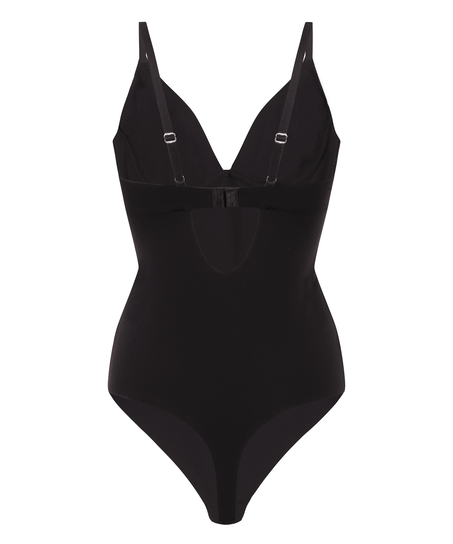 Slät ovadderad body, Svart