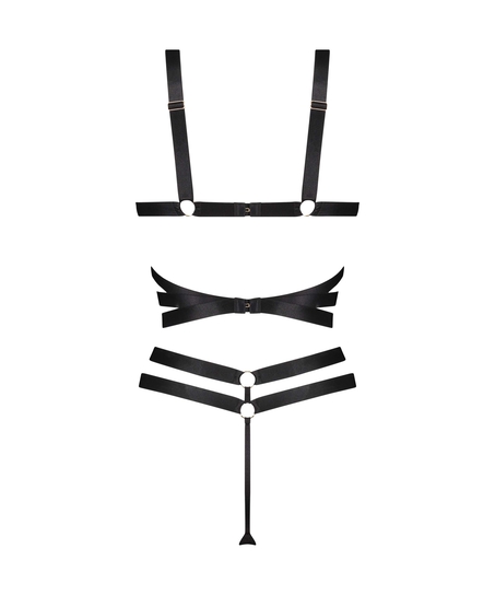 Private Jesse body med &ouml;ppet gren, Svart