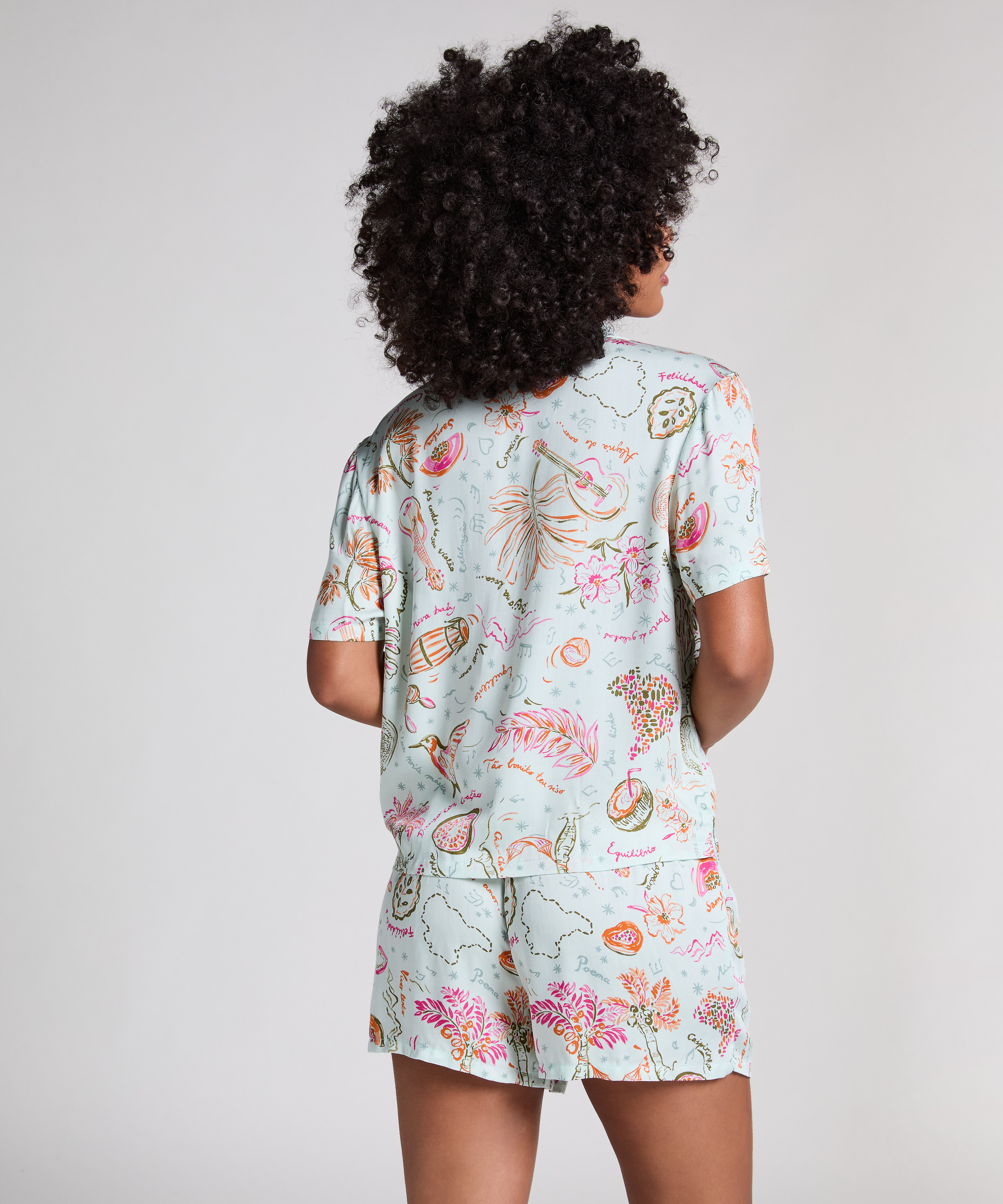 Satin-shorts, Grön, main