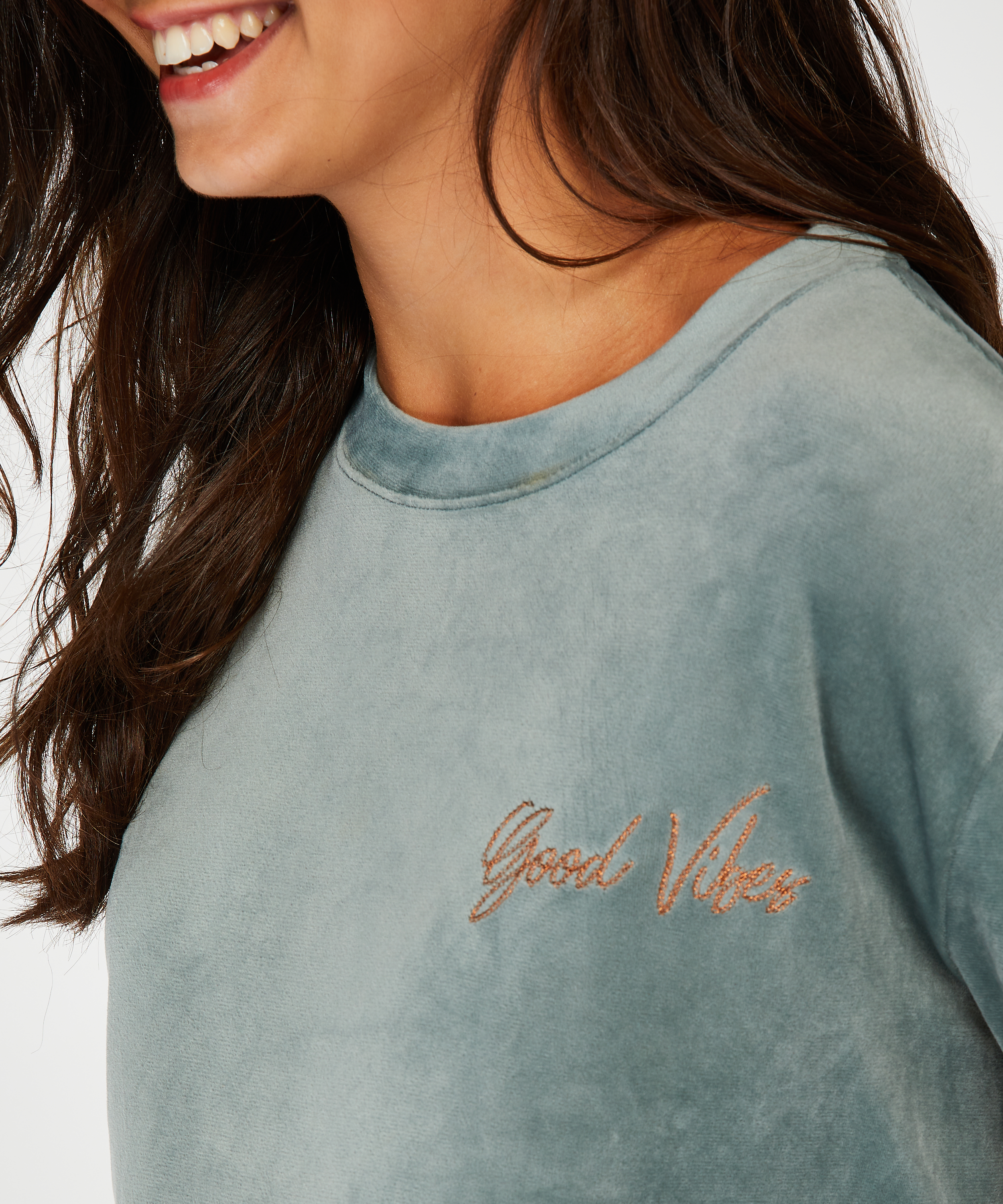 Mammatop i sammets, Grön, main