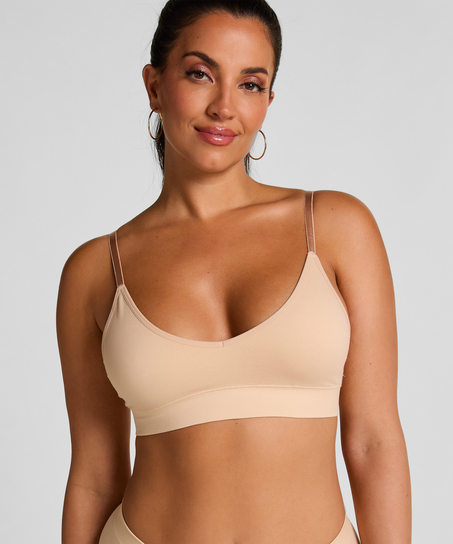 Dide triangel-bralette, Beige