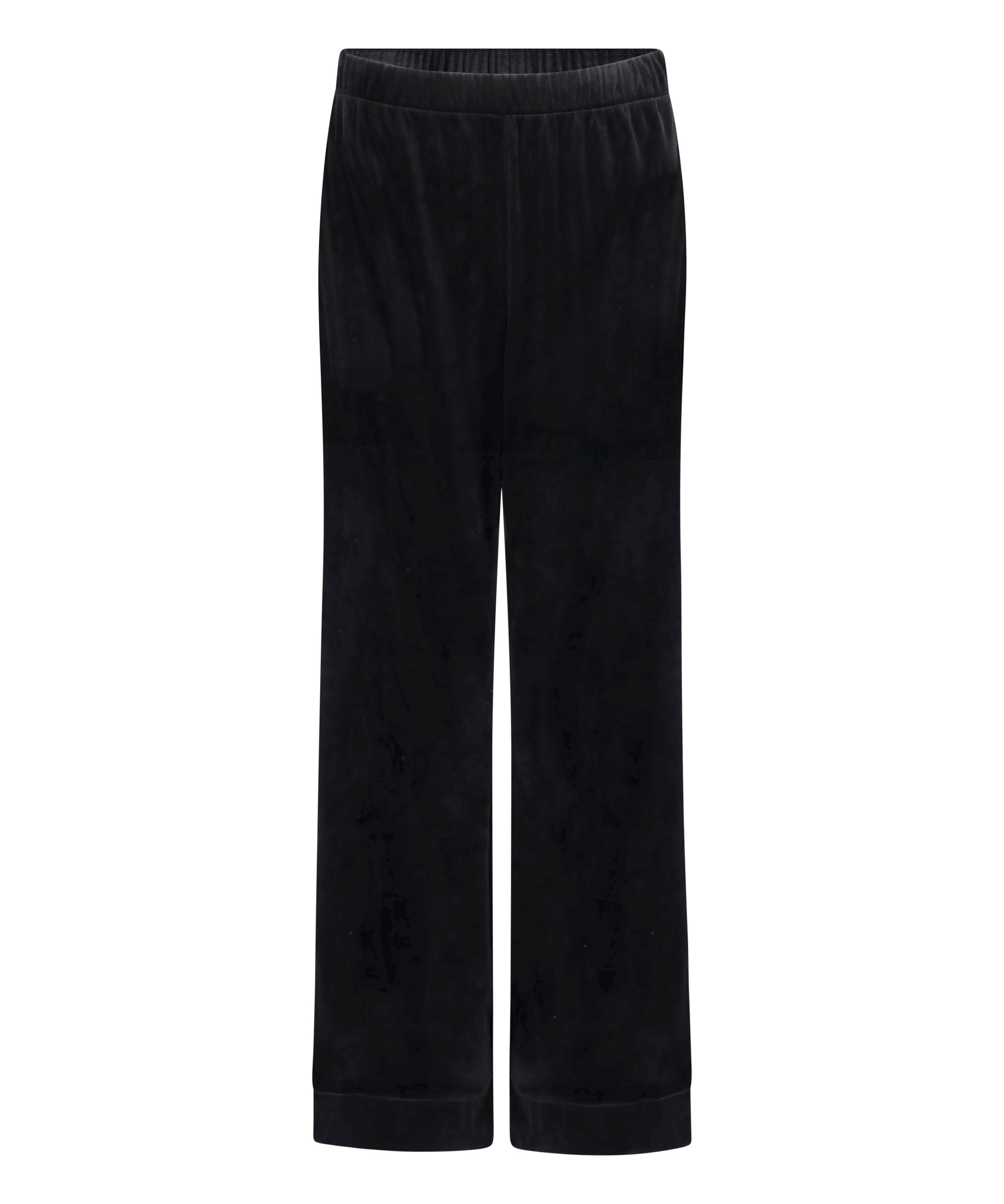 Velvet pyjamasbyxor, Svart, main