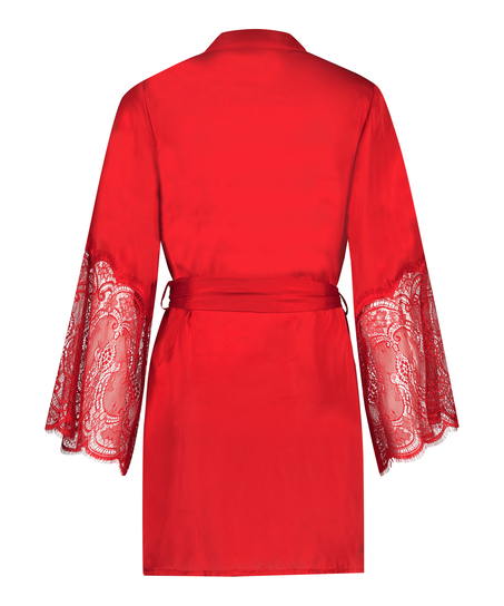 Kimono Satin, Röd