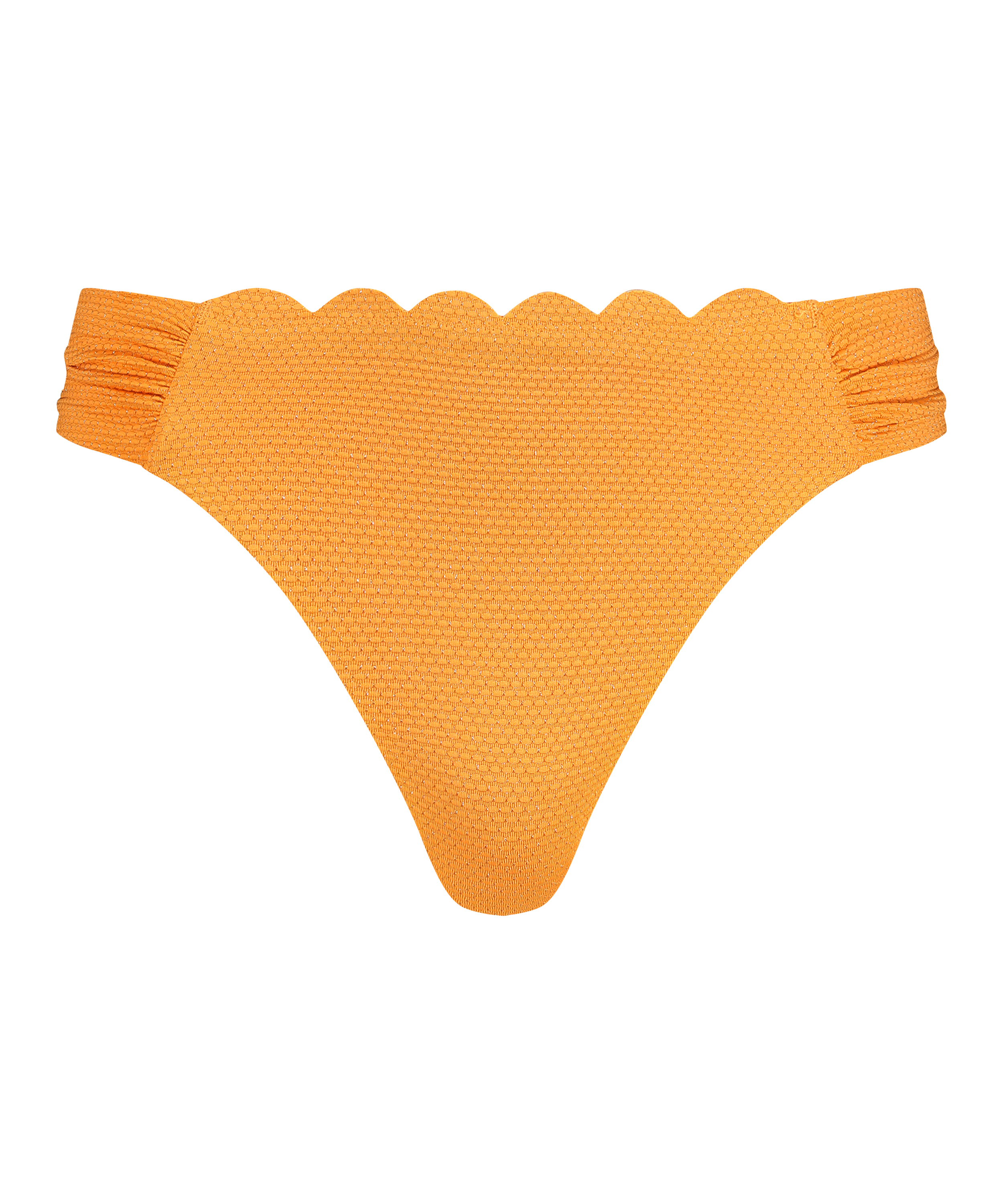 Rio Bikiniunderdel Scallop Lurex, Orange, main
