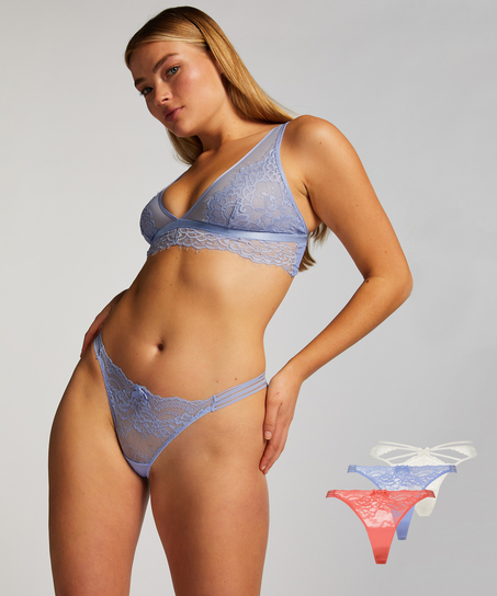 3-pack Stringtrosa, Rosa