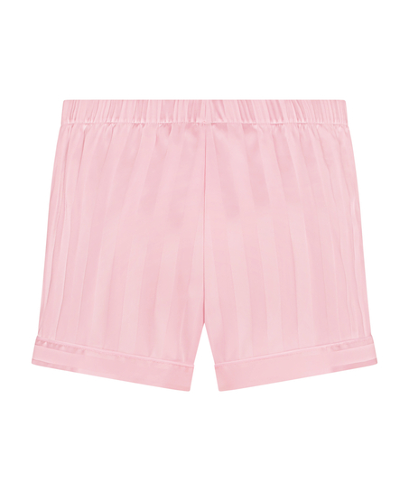 Satin pyjamasshorts, Rosa