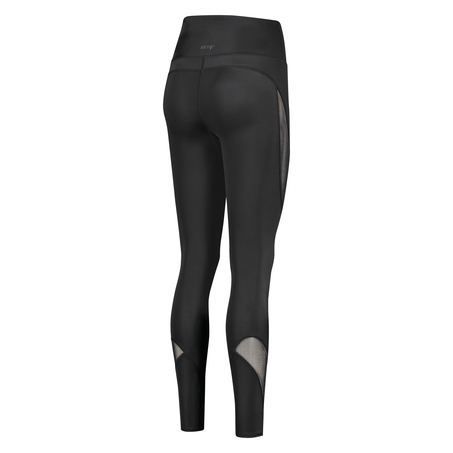 HKMX sportleggings med hög midja i mesh-tyg, Svart