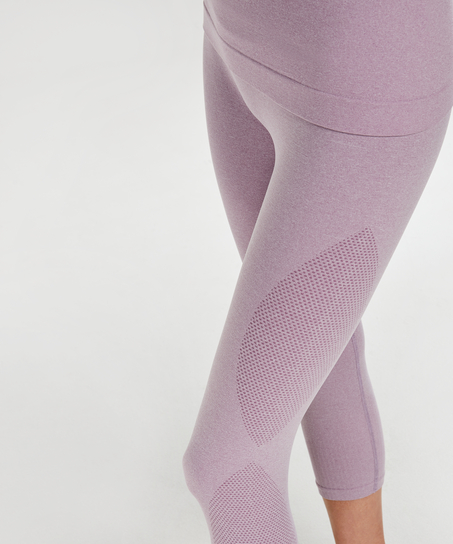 HKMX Capri med hög midja capri rundstickad, Lila