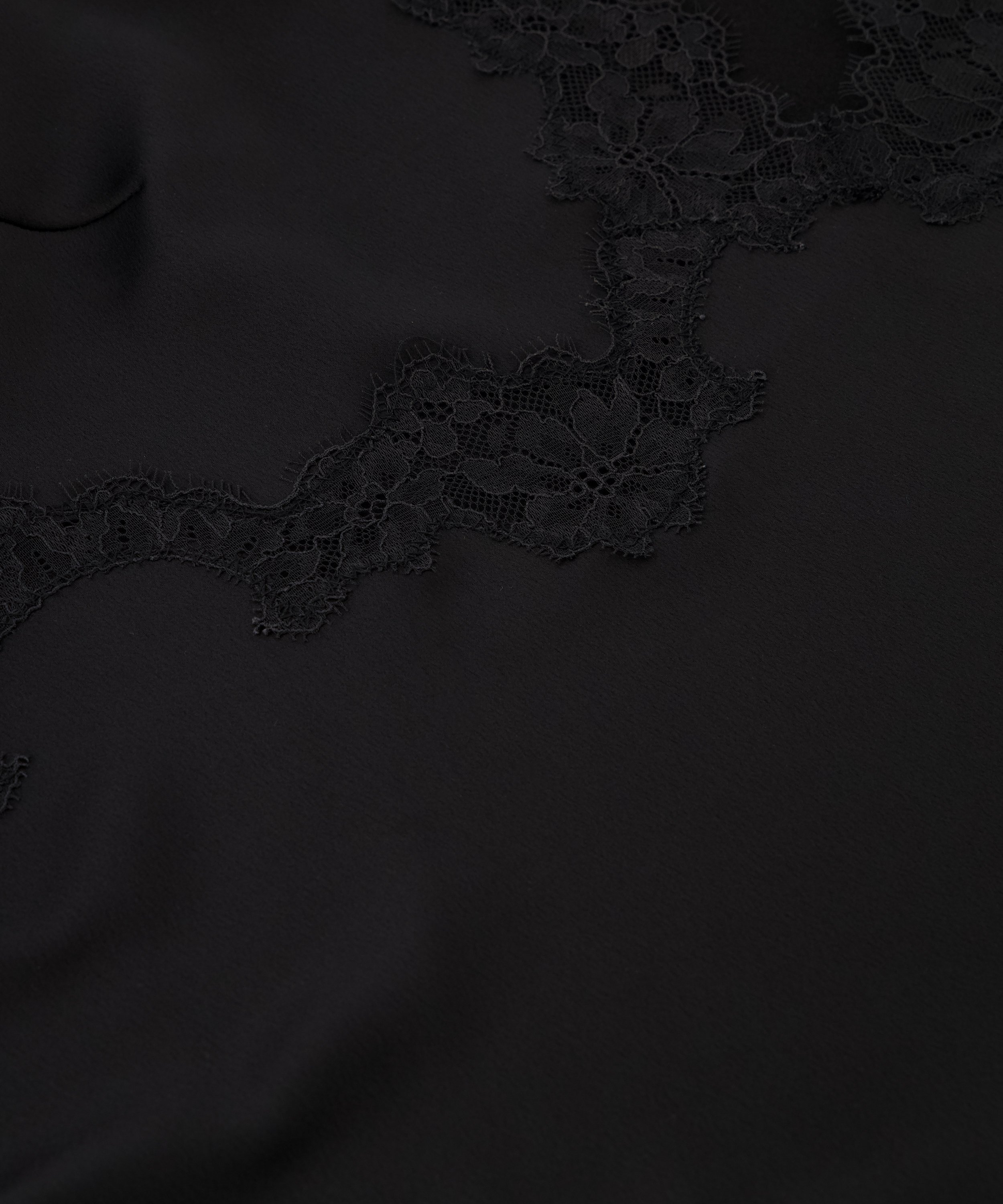 Spetslinne Sophia, Svart, main