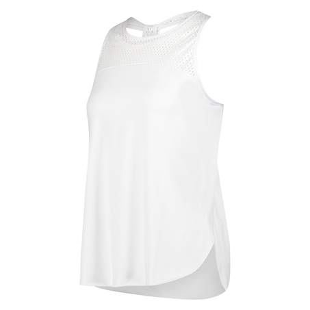 HKMX löst sittande tanktop, Vit