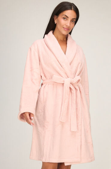 Morgonrock i fluffig fleece