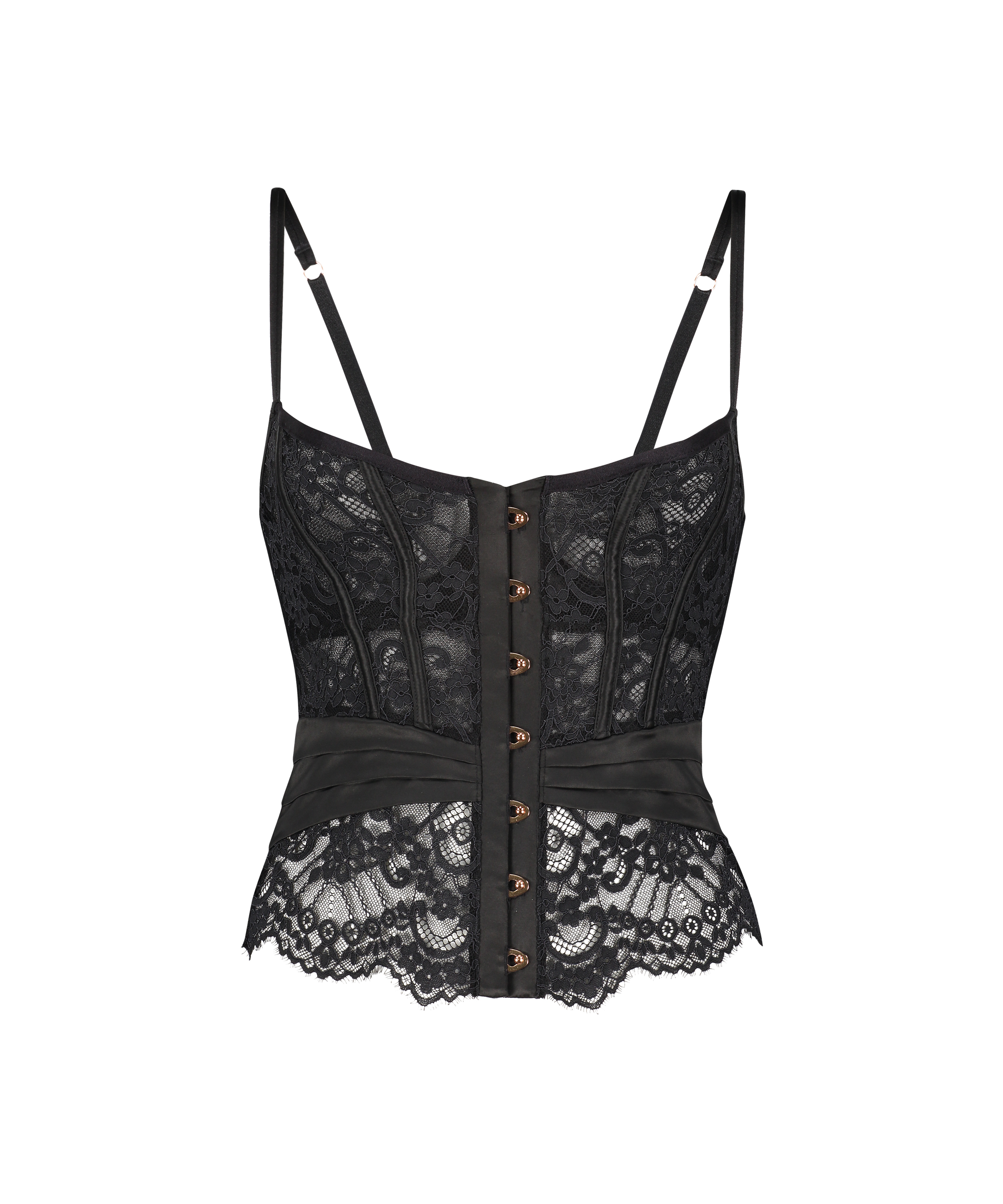 Amelia vadderad underwired bustier, Svart, main