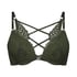 Formpressad bygel-bh med push-up Cardi, Gr&ouml;n