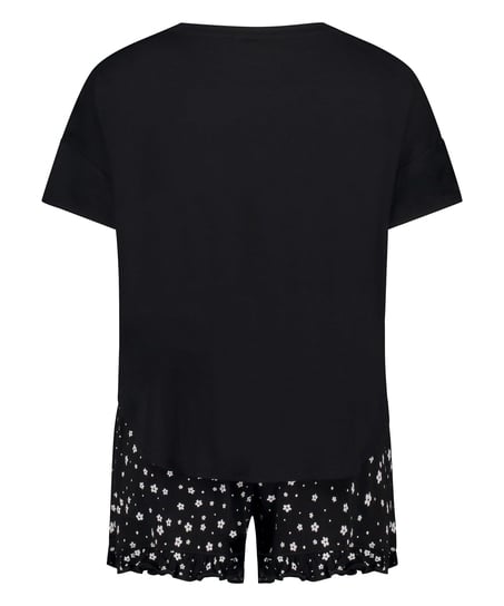 Kort pyjamasset, Svart