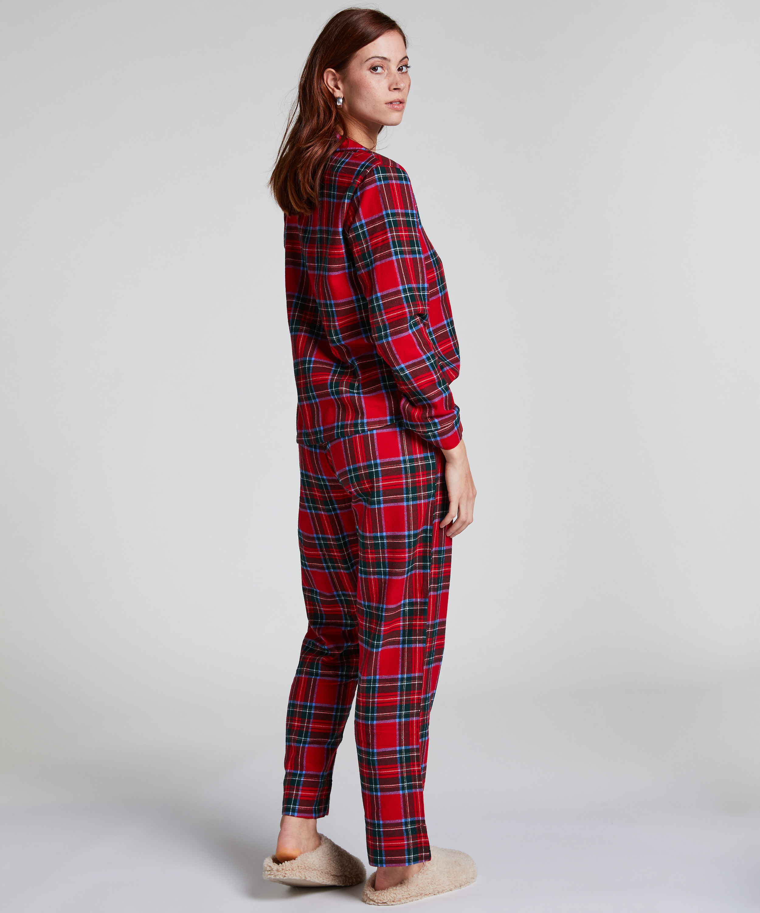 Pyjamasset Flannel, Röd, main