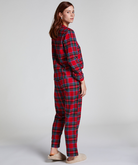 Pyjamasset Flannel, Röd