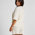 Pyjama Set Cotton Jersey Short, Vit