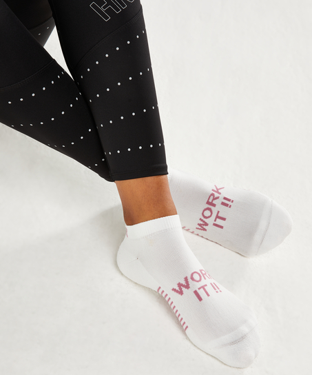 2 par HKMX Prestationssockor, Vit