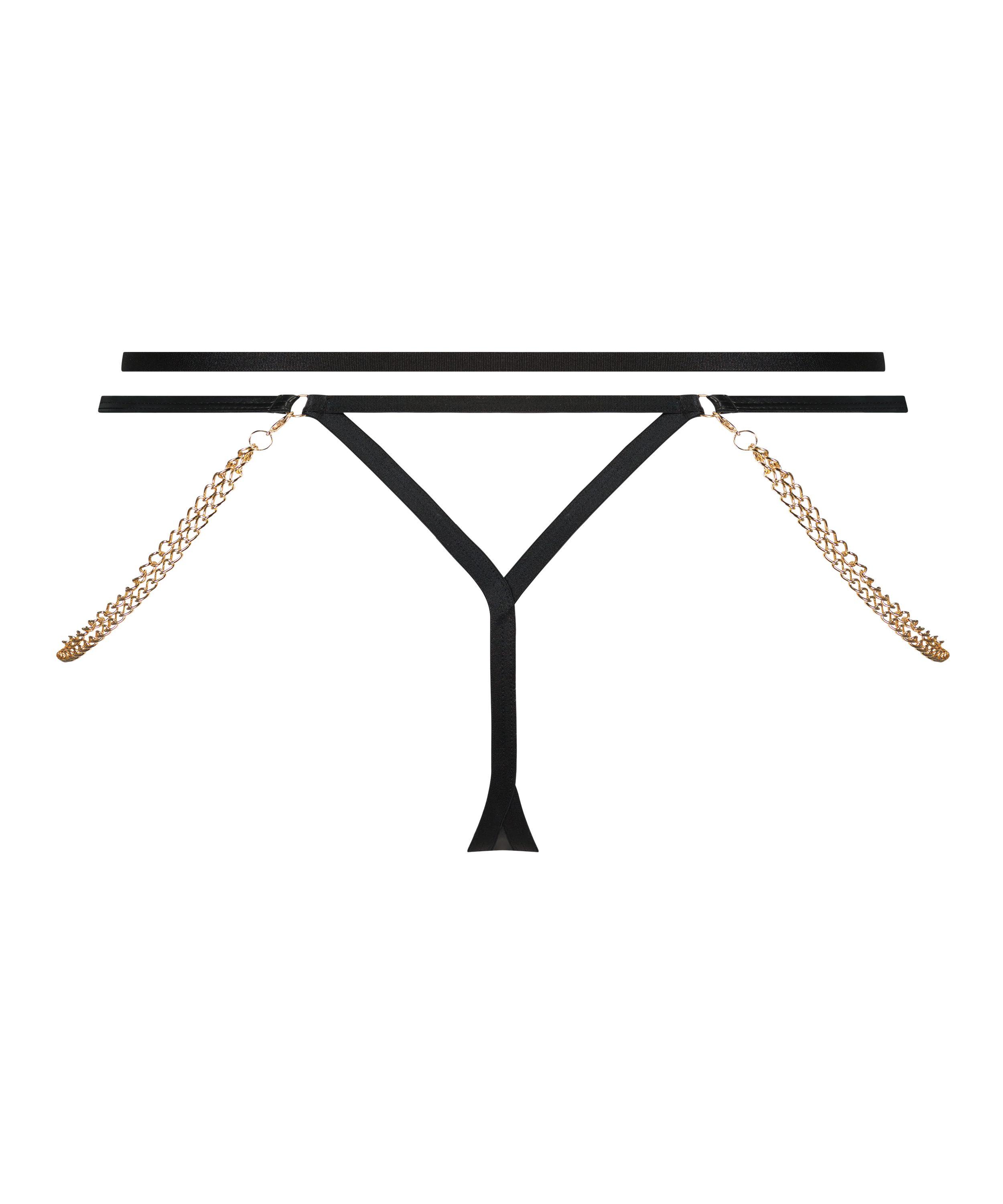 Högt skuren stringtrosa Hecate, Svart, main