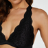 Halter-racerback bralette, Svart