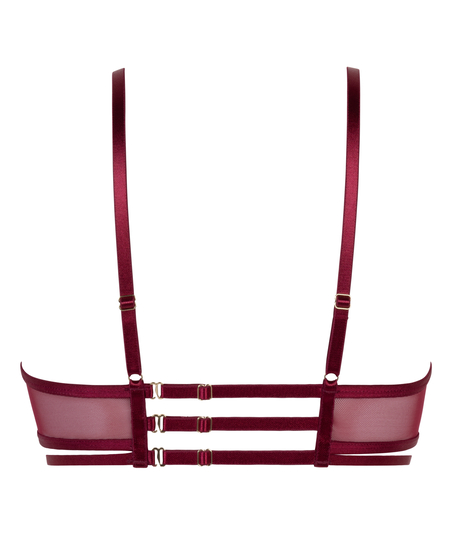 Icke-formpressad longline bygel-bh Scarlett, R&ouml;d