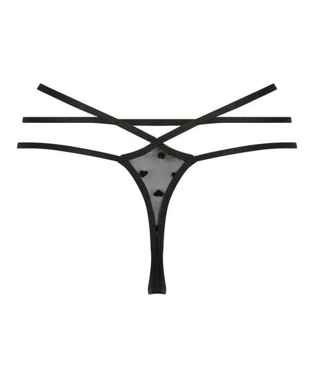 Melda stringtrosa, Svart