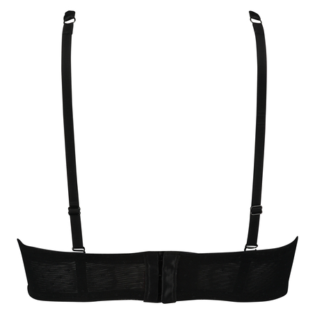 Formpressad bygel-bh strapless Ramona, Svart