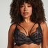 Icke formpressad bygel-bh Daphne, Svart