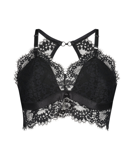 Olivia bralette Curvy, Svart